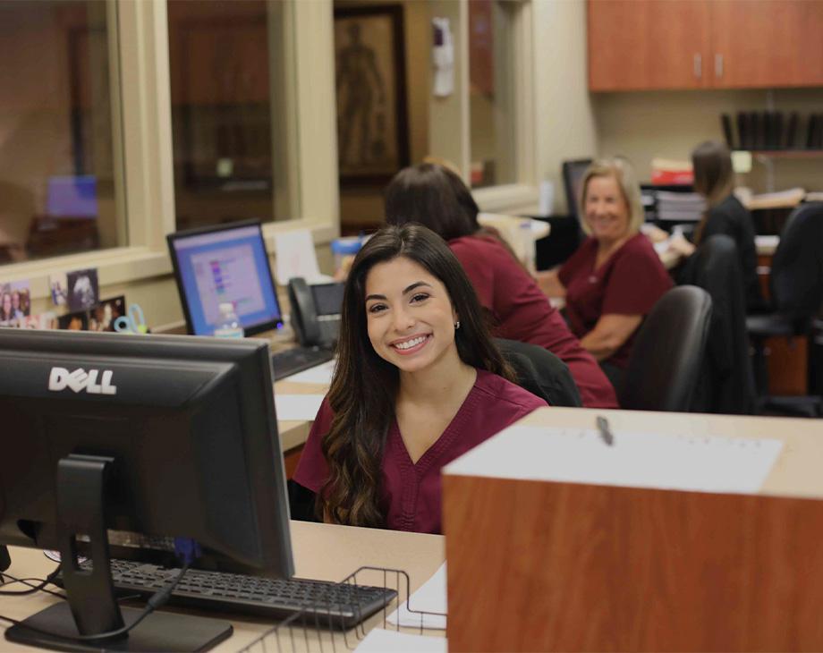 Downtown Dermatology reception area in Orlando, FL